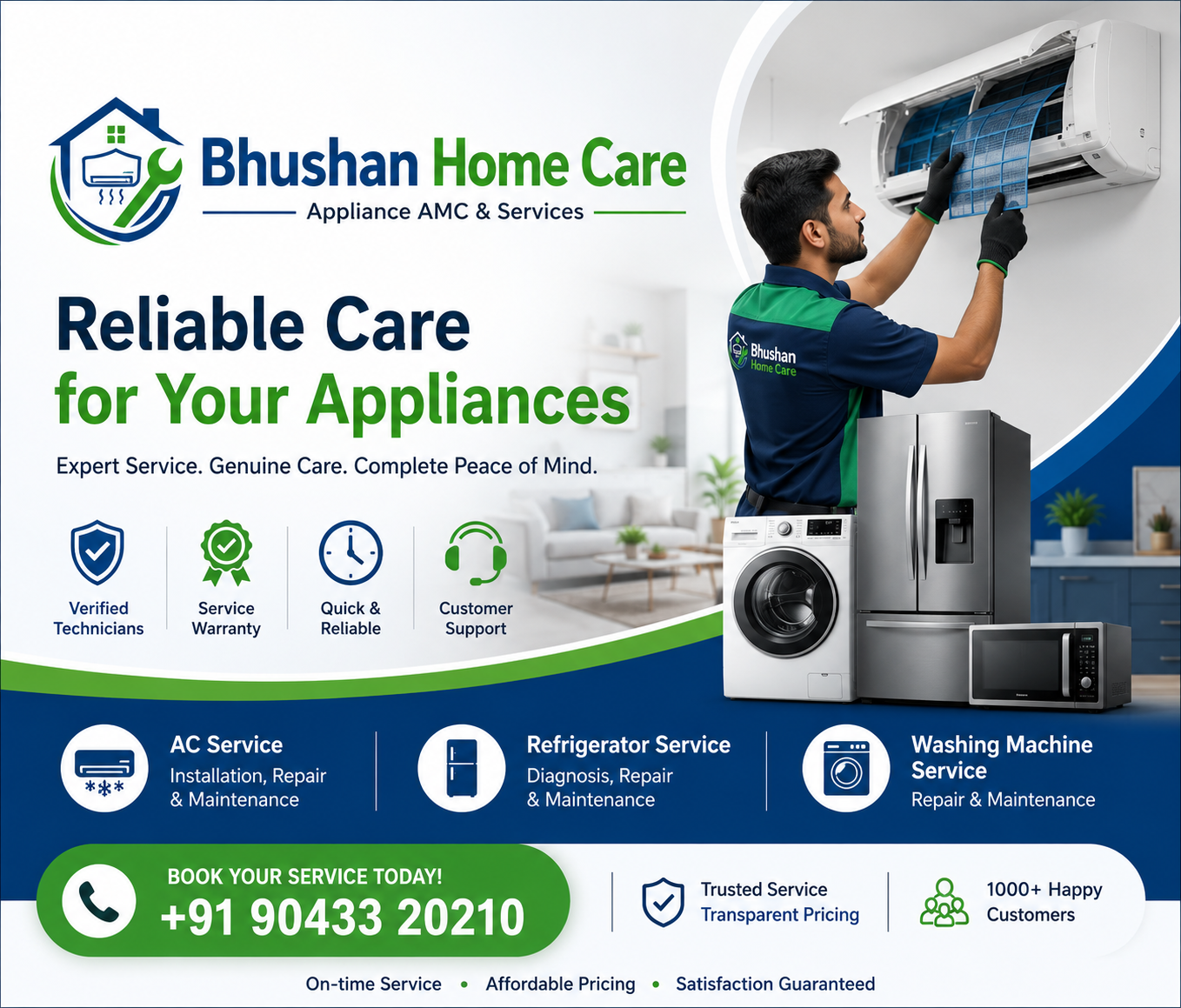 Bhushan Home Care home appliance service in Chennai